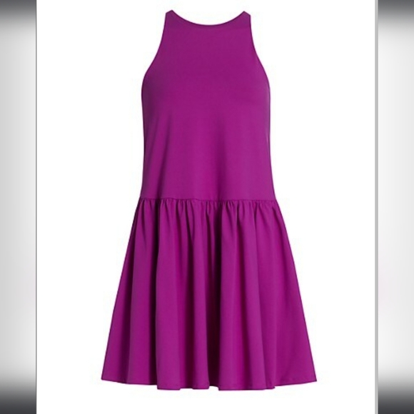 Susana Monaco Racer A-Line Gathered Dress In Black Women's Size Small NWT - Picture 9 of 11